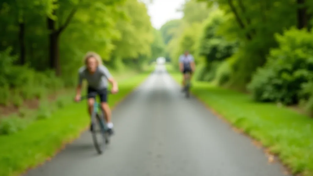 Scenic view of the Great Western Greenway with flat paved surface and lush green vegetation